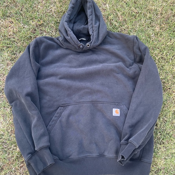 Carhartt Black Sweatshirt Classic Pullover Hoodie - Picture 1 of 1